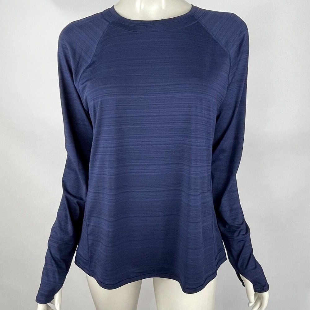 Athleta Pacifica Illume UPF Relaxed Top Women L NWOT Long Sleeve Crew neck - Picture 1 of 8